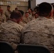 U.S. Marines critique each other during peer evaluated presentation