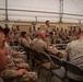 U.S. Marines critique each other during peer evaluated presentation