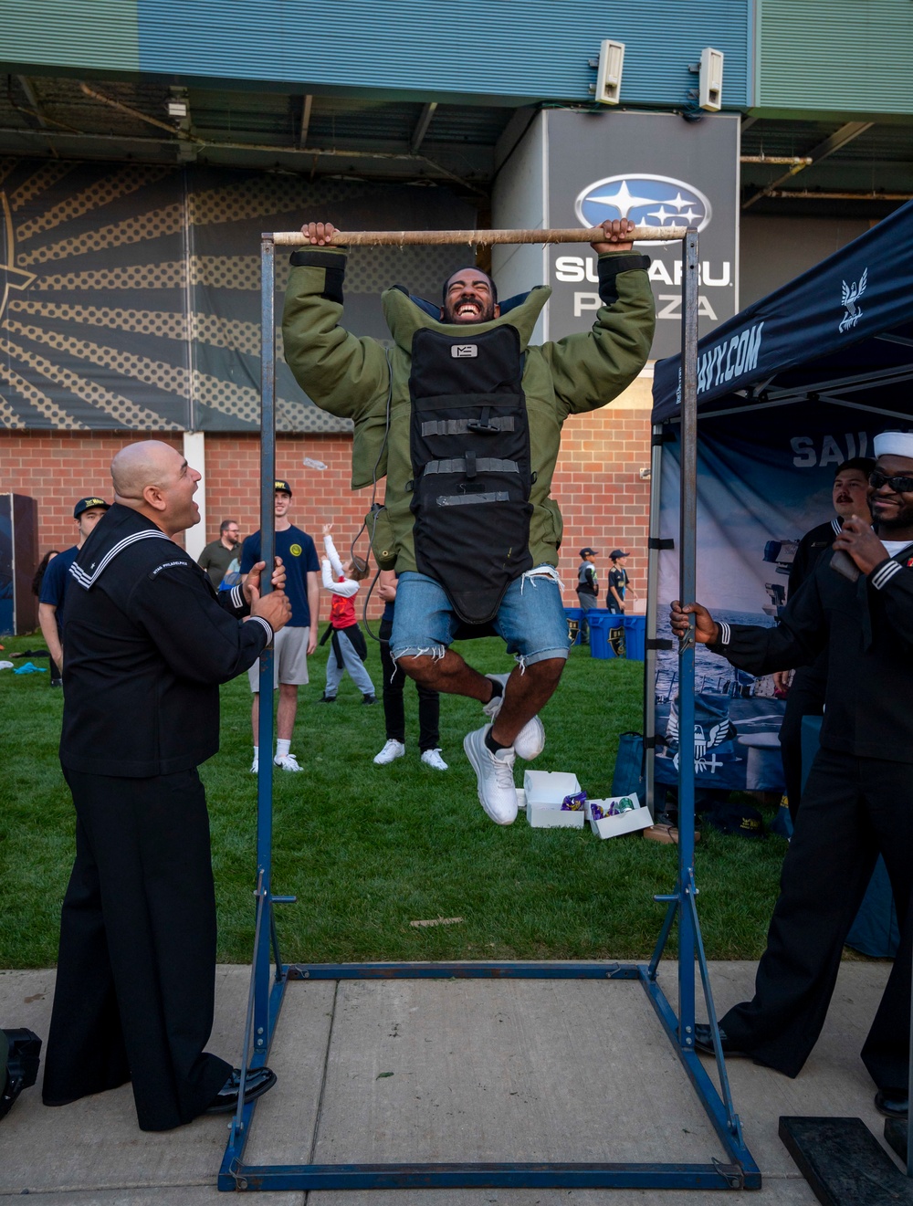 Recruting setup at the Army-Navy Cup XI