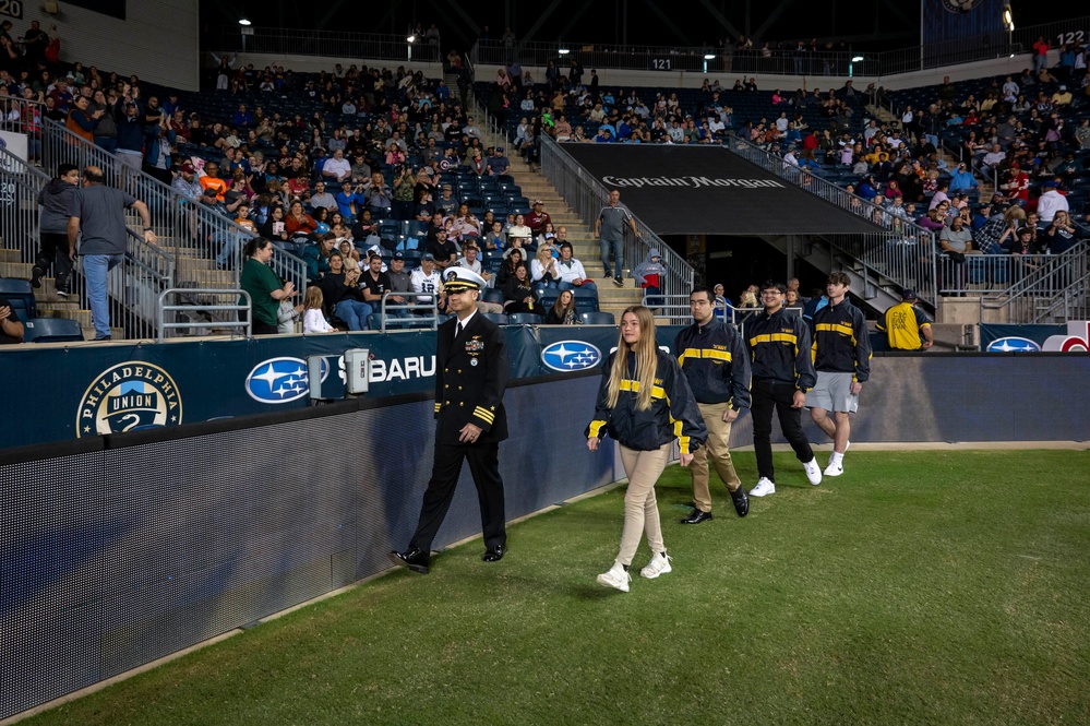 Recruting setup at the Army-Navy Cup XI