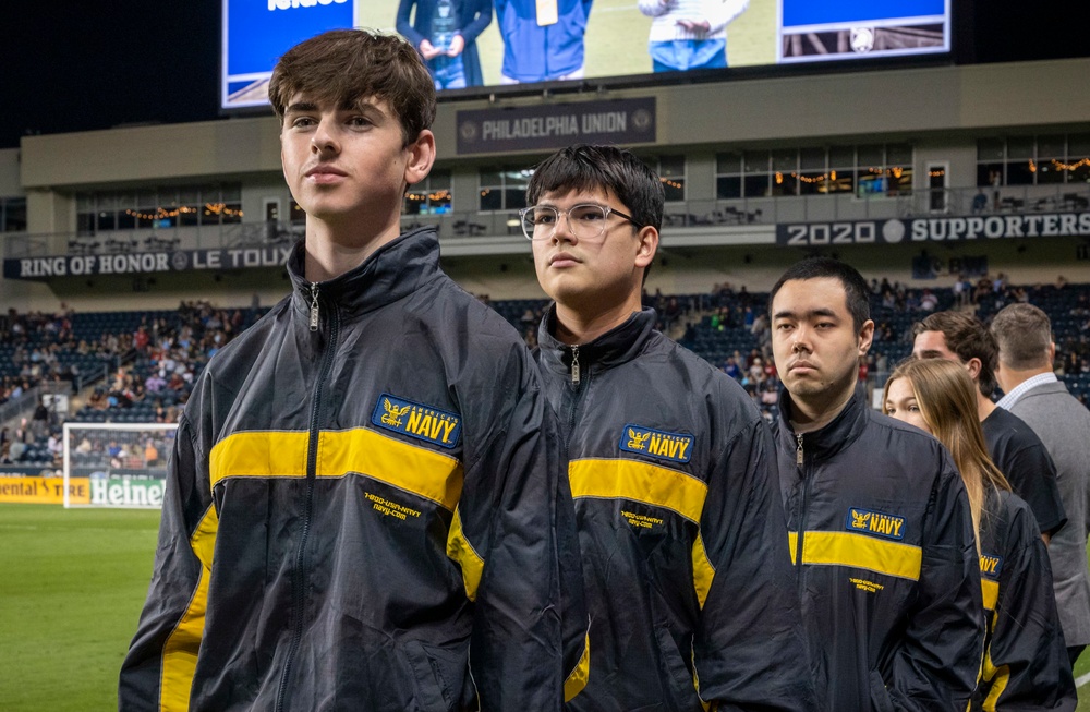 Recruting setup at the Army-Navy Cup XI