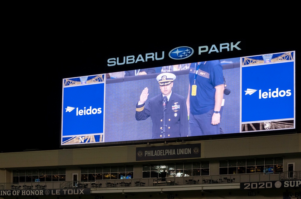 Recruting setup at the Army-Navy Cup XI