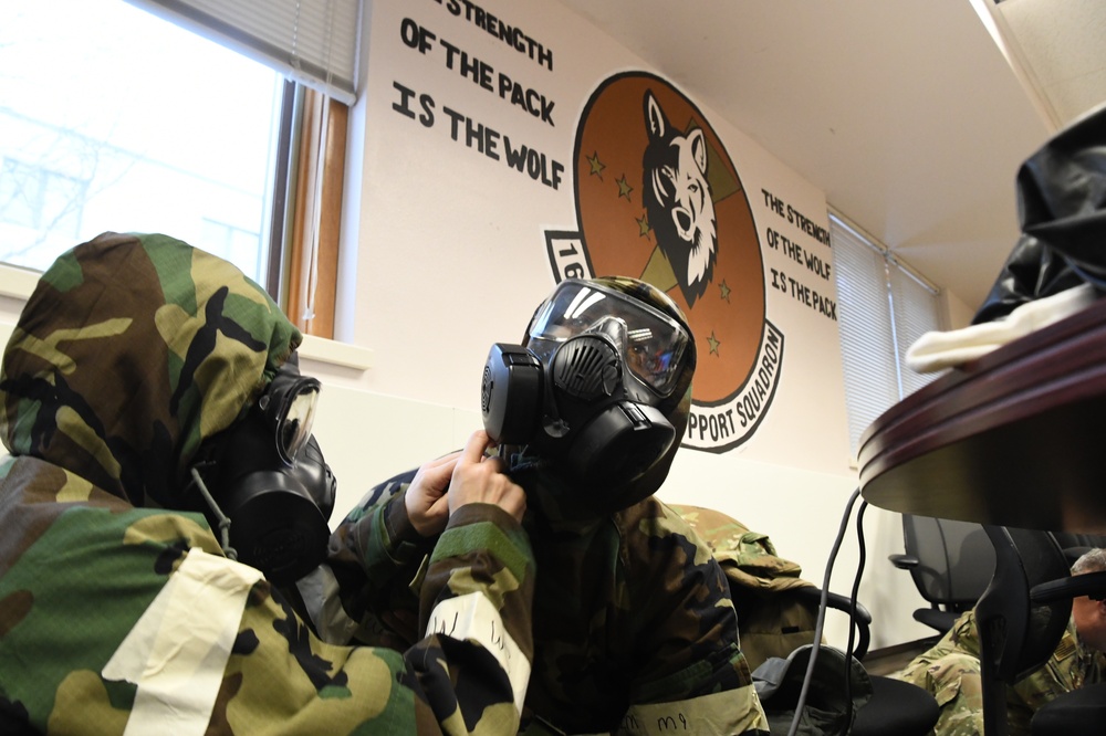 168th Wing Airmen stay mission ready with CBRN Training