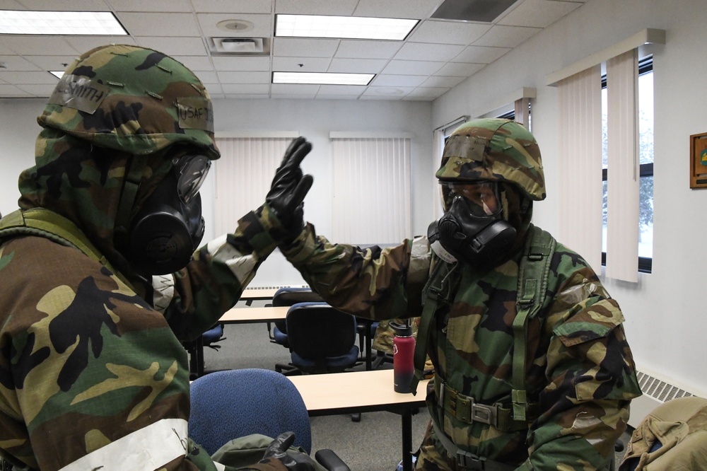 168th Wing Airmen stay mission ready with CBRN Training