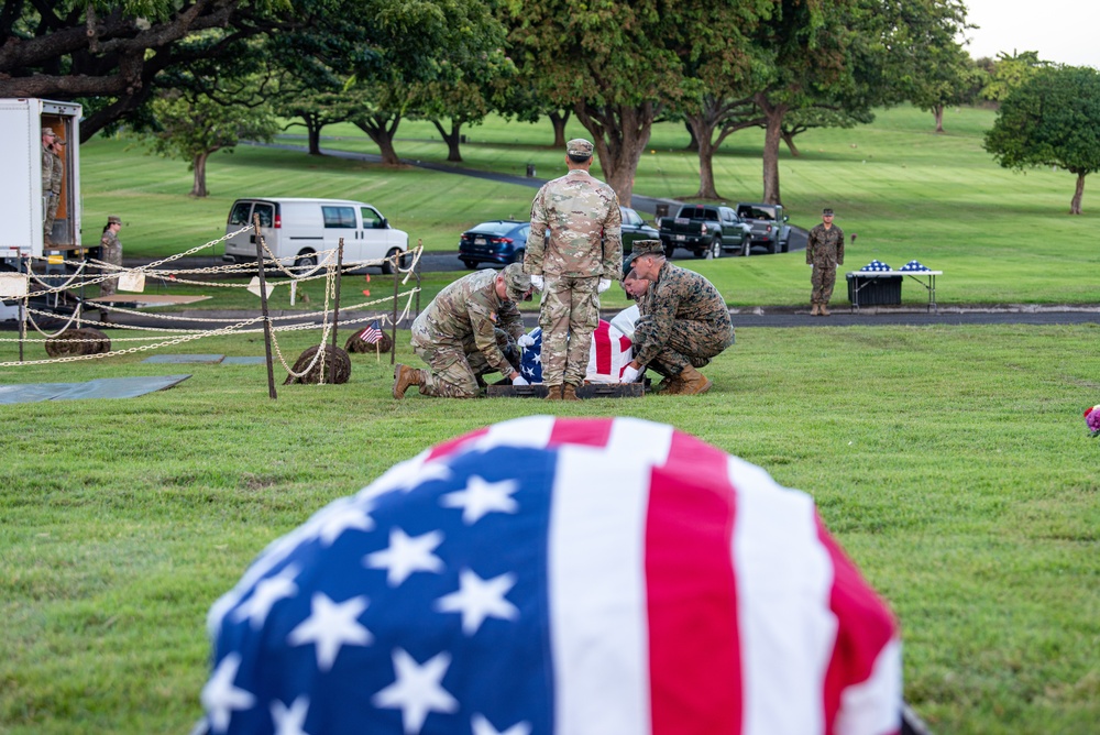 Korean War Disinterment Ceremony