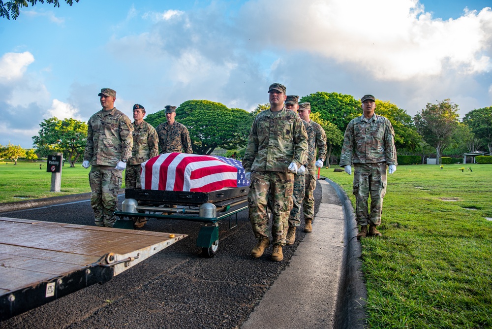 Korean War Disinterment Ceremony