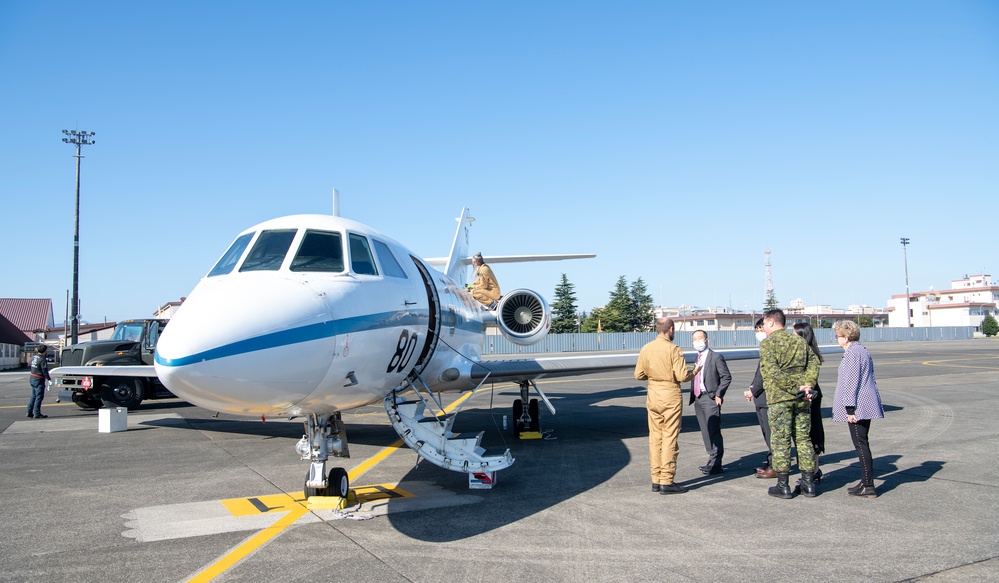 French Navy Falcon-200 visits Yokota