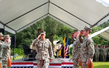 Explosive Ordnance Disposal Mobile Unit FIVE Holds Change of Command