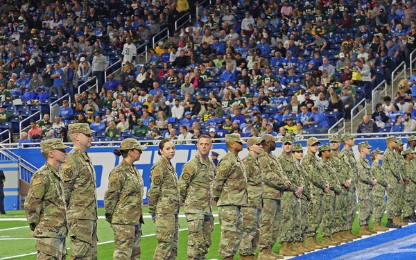 Michigan Military Members Honored at Detroit Lions Game