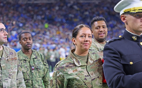 Michigan Military Members Honored at Detroit Lions Game