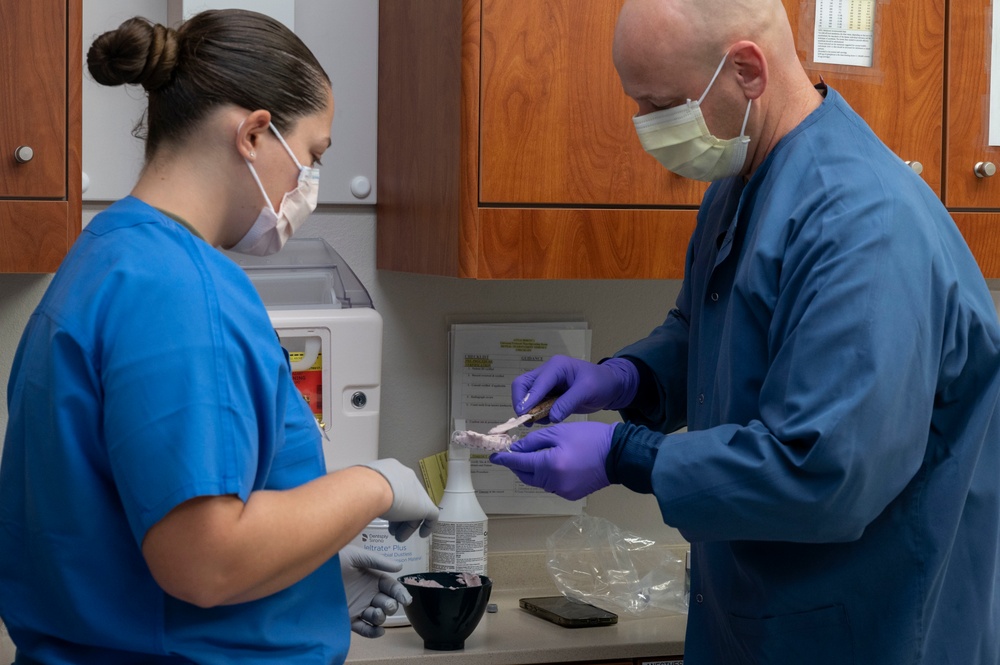 47th Flying Training Wing Leadership visit the 47th Operational Medical Readiness Squadron Dental Clinic