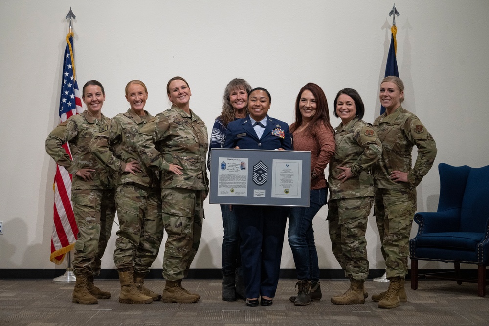 124th Fighter Wing History Made, First Woman of Color Promoted to Chief