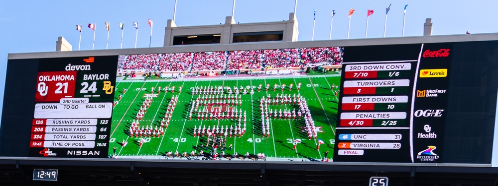 Military Appreciation Day at OU vs. Baylor