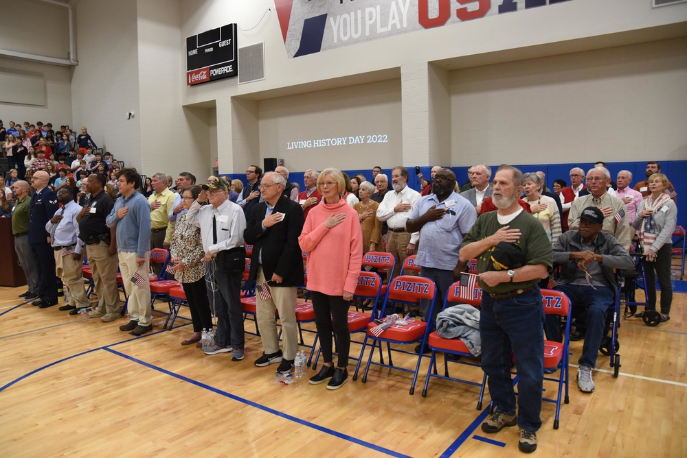 Lt. Col. Matt Driskill Speaks at a Veterans Day Assembly