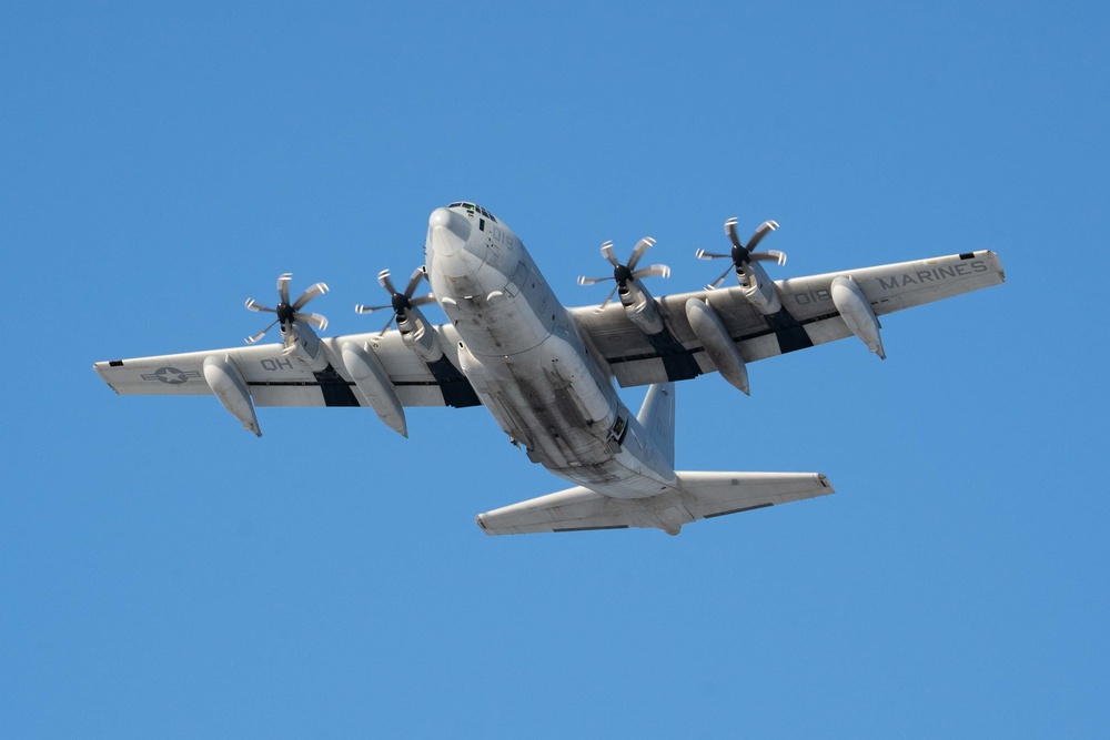 USMC Reserves KC-130J supports 11th Airborne Jump