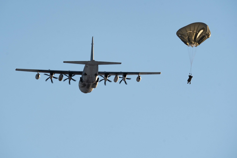 USMC Reserves KC-130J supports 11th Airborne Jump