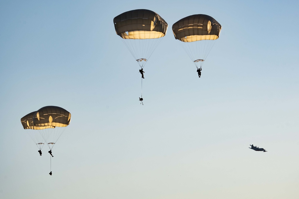 USMC Reserves KC-130J supports 11th Airborne Jump