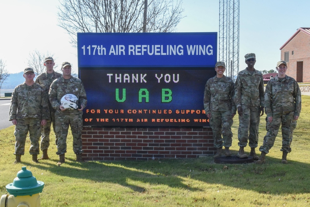 UAB Blazers Visit the 117th Air Refueling Wing