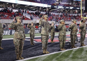 1st TSC conducts mass reenlistment at Cardinal Stadium