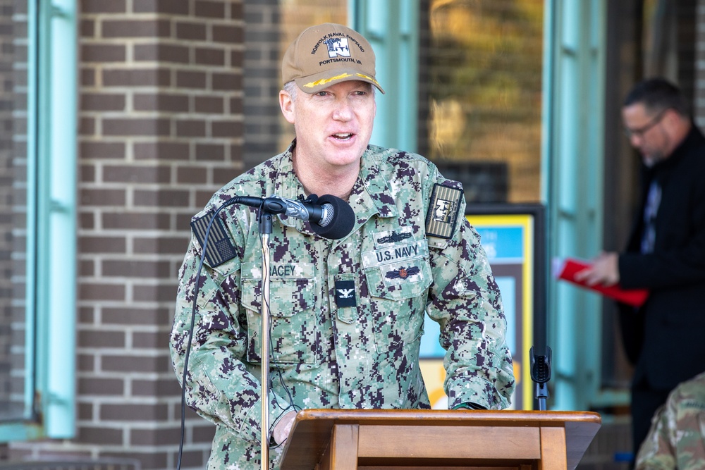 Norfolk Naval Shipyard’s Veterans Employee Readiness Group Leads Annual Celebration of Our Veterans During Fall-In for Colors