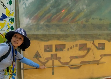 MSGs visit Viet Cong tunnels in Vietnam