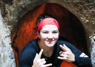 MSGs visit Viet Cong tunnels in Vietnam
