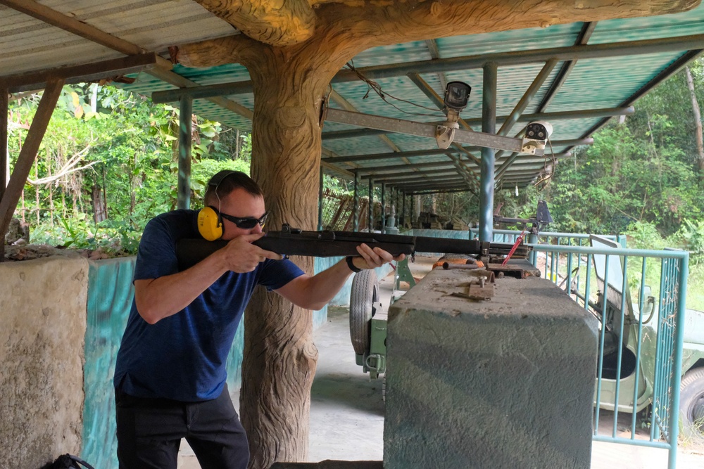MSGs visit Viet Cong tunnels in Vietnam