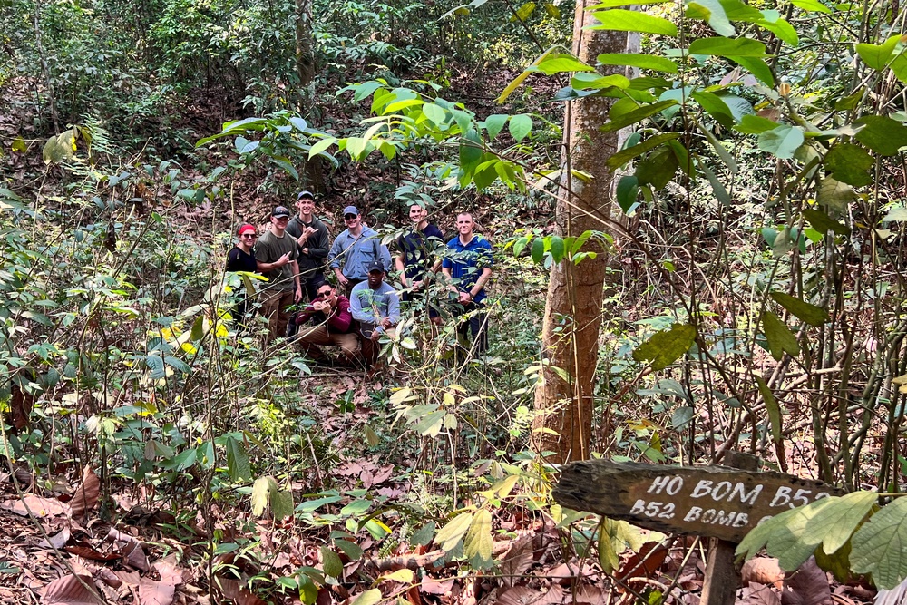 MSGs visit Viet Cong tunnels in Vietnam