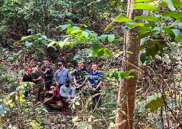 MSGs visit Viet Cong tunnels in Vietnam