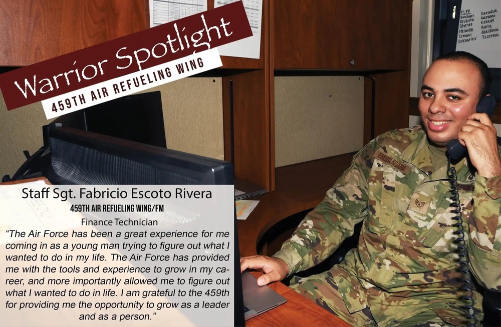 Warrior Spotlight - Staff Sgt. Fabricio Escoto Rivera