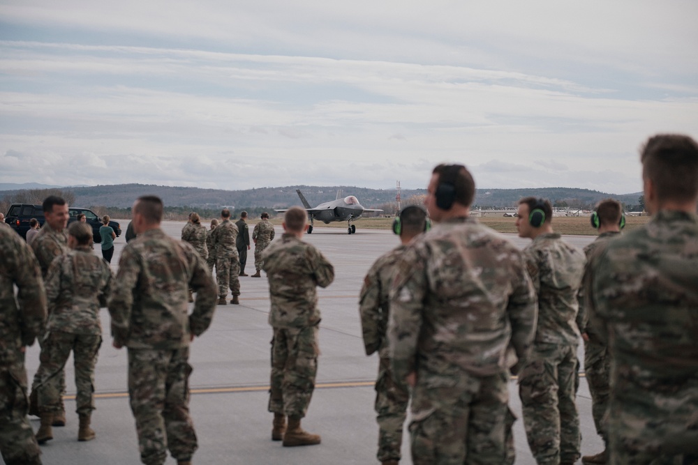 Former 158th FW Commander Says Goodbye to the F-35