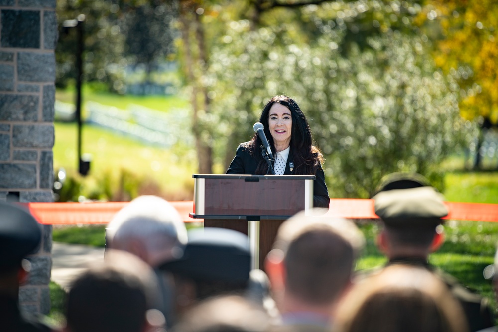 A Ribbon-cutting Ceremony for the Reopening of Ord and Weitzel Gate is Held at Arlington National Cemetery