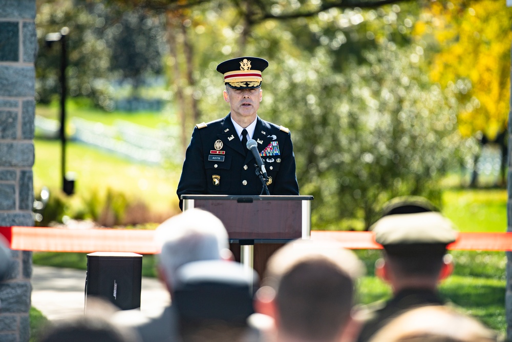 A Ribbon-cutting Ceremony for the Reopening of Ord and Weitzel Gate is Held at Arlington National Cemetery