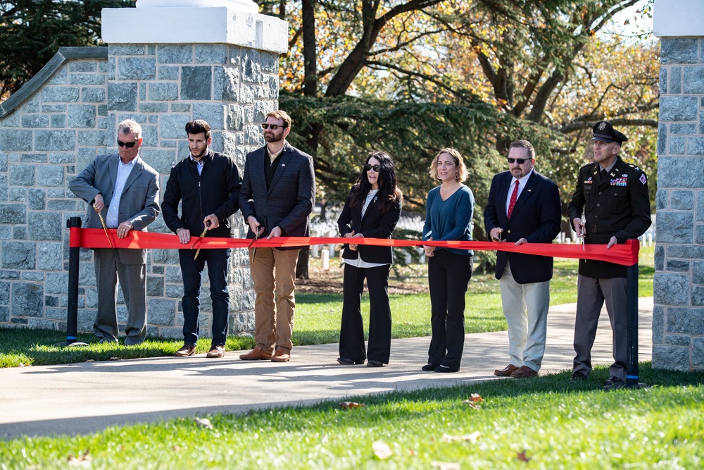 A Ribbon-cutting Ceremony for the Reopening of Ord and Weitzel Gate is Held at Arlington National Cemetery