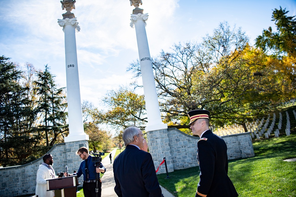 A Ribbon-cutting Ceremony for the Reopening of Ord and Weitzel Gate is Held at Arlington National Cemetery