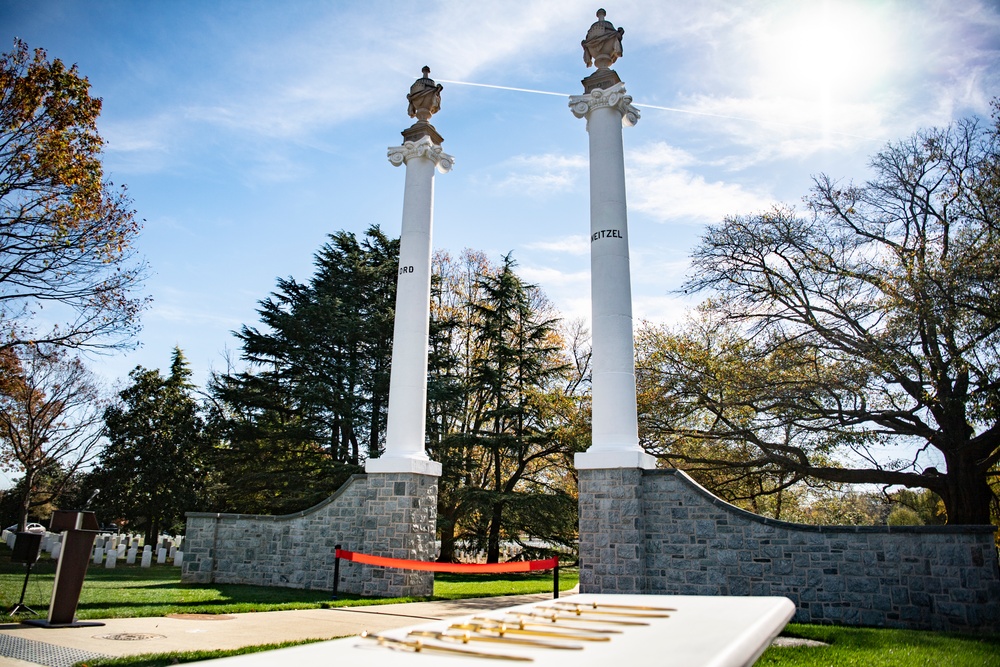 A Ribbon-cutting Ceremony for the Reopening of Ord and Weitzel Gate is Held at Arlington National Cemetery