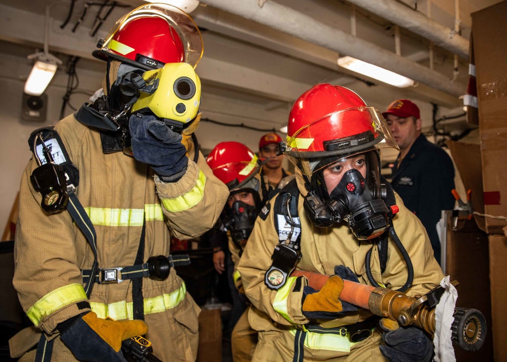 Daily operations aboard USS George H.W. Bush (CVN 77)