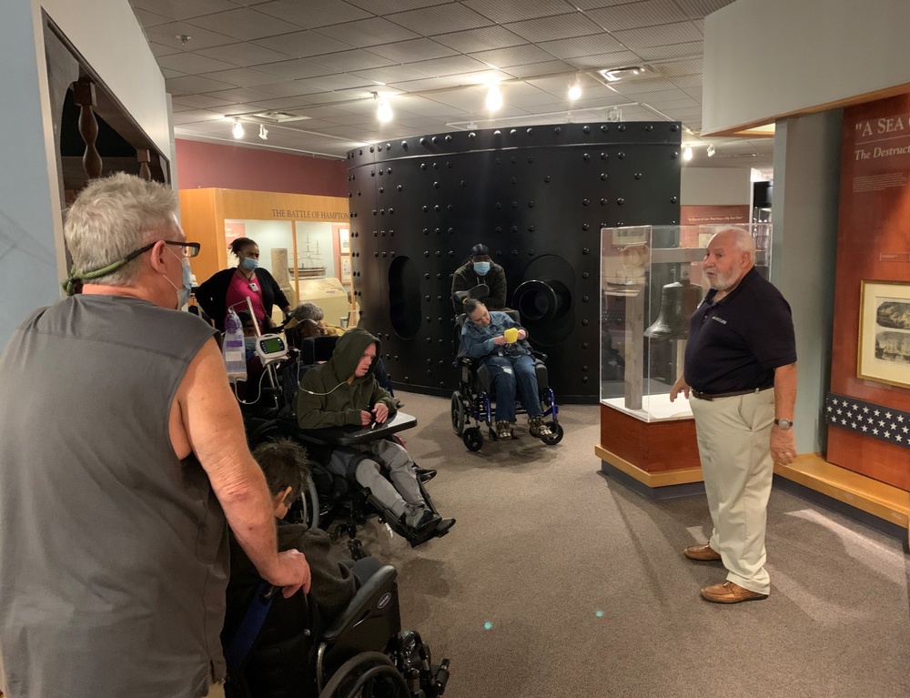 U.S. Navy Veteran and Museum Volunteer provide meaningful interpretation for visitors