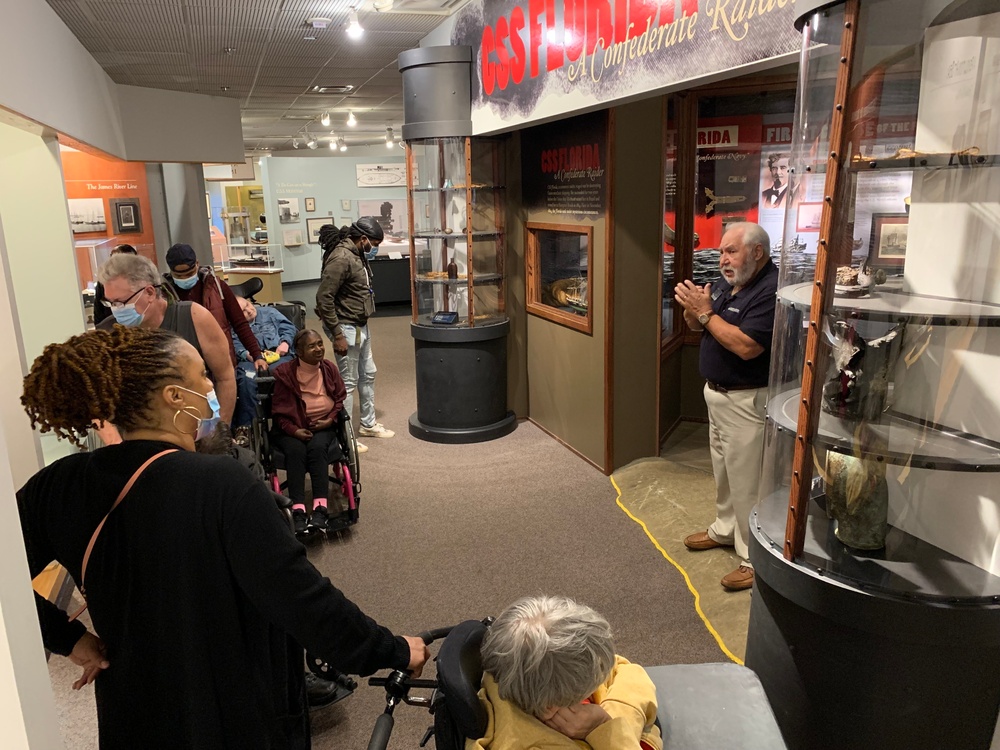 U.S. Navy Veteran and Museum Volunteer provide meaningful interpretation for visitors