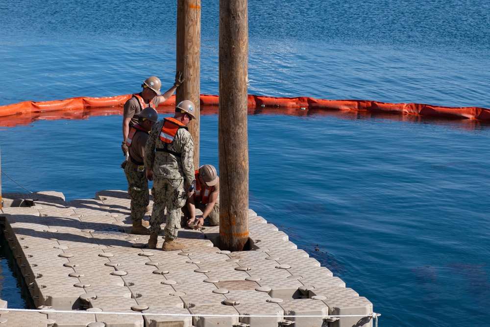 NMCB 3 Drives Piles During Port Damage Repair Evolution