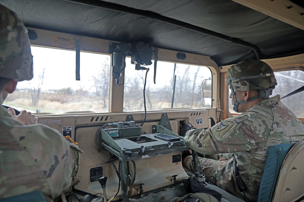 U.S. Army Reserve Soldiers execute driver's training at Joliet Training Area