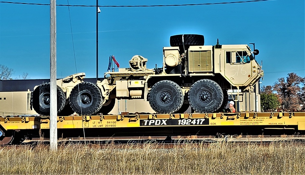 Fort McCoy supports rail movement for Army Reserve’s 411th Engineer Company