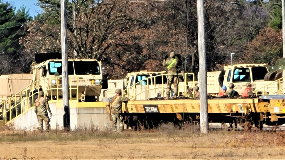 Fort McCoy supports rail movement for Army Reserve’s 411th Engineer Company