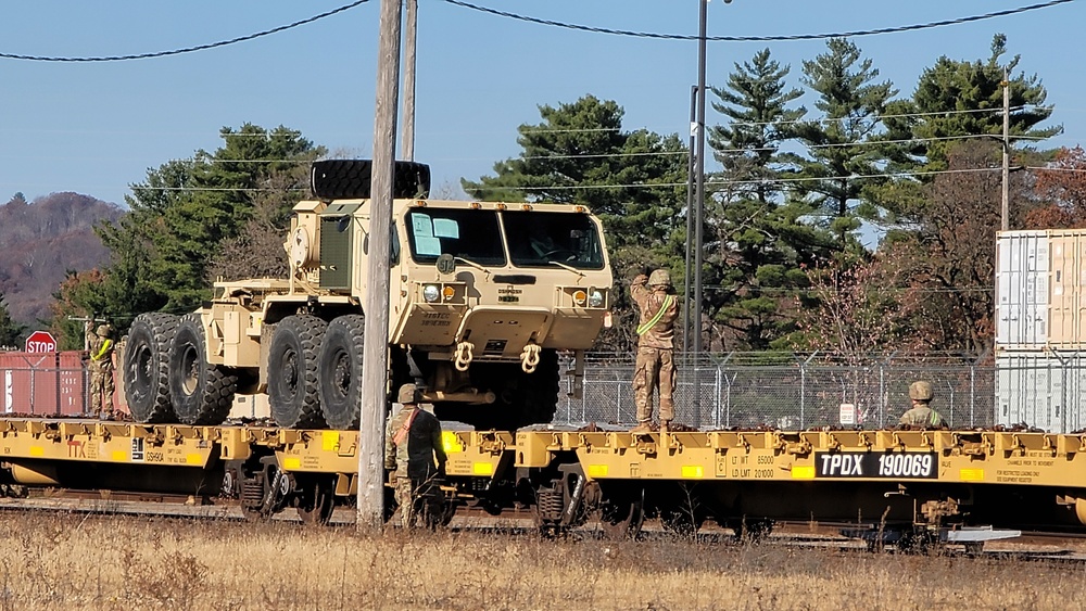 Fort McCoy supports rail movement for Army Reserve’s 411th Engineer Company