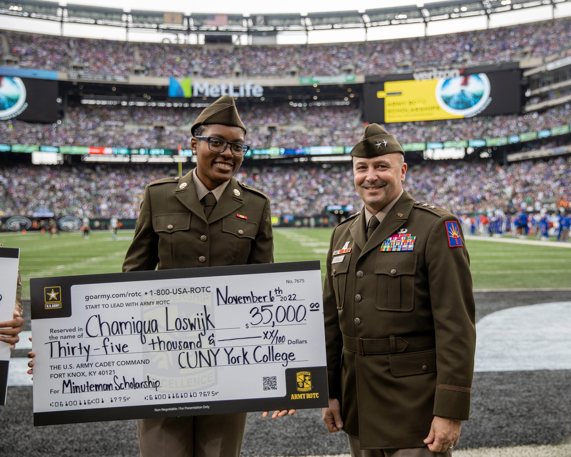 NYNG participates in Jets Salute to Service event, New York…