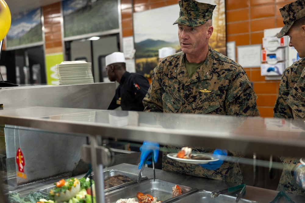 2nd Marine Logistics Group celebrates 247th Marine Corps birthday at French Creek mess hall