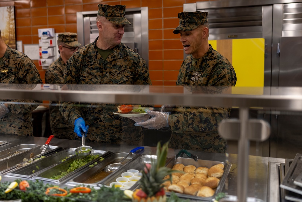 2nd Marine Logistics Group celebrates 247th Marine Corps birthday at French Creek mess hall