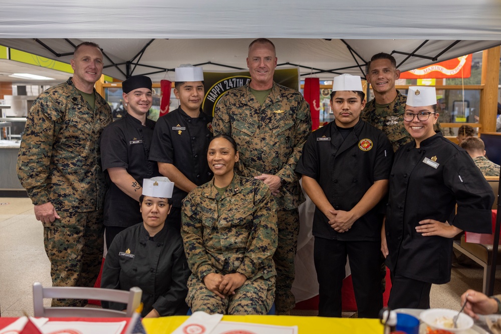 2nd Marine Logistics Group celebrates 247th Marine Corps birthday at French Creek mess hall