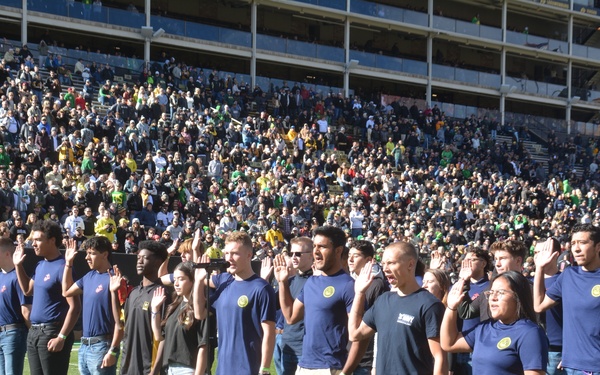 Future Sailors and Enlistees Swear in at CU Boulder