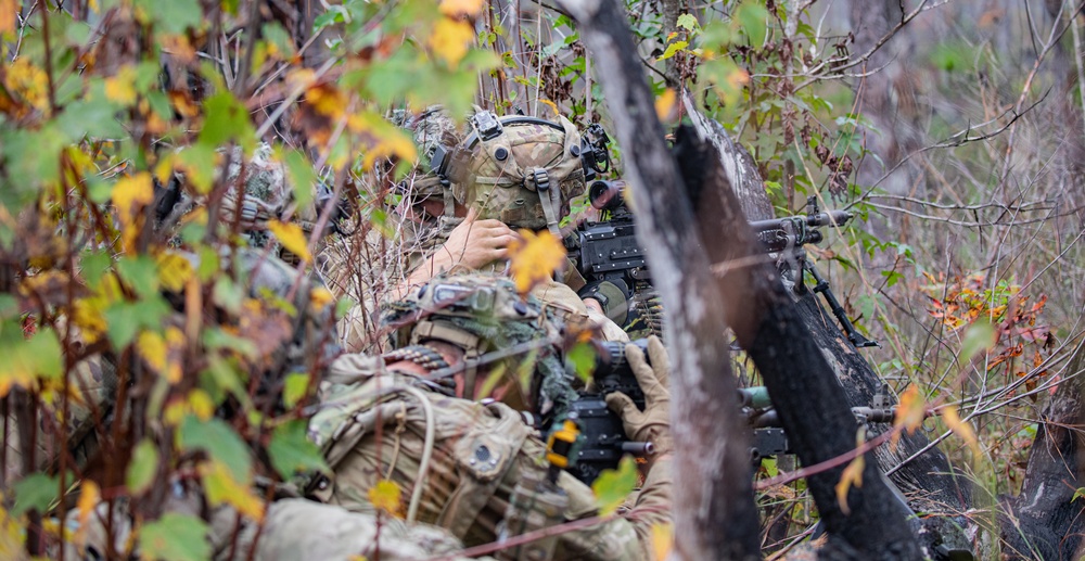 82nd Airborne Division Paratroopers Conduct Patrols at JRTC